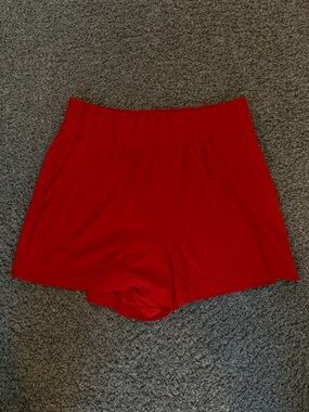Athleta High Rise Red Weekender Run Short